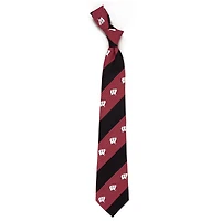 Men's Wisconsin Badgers Geo Stripe Tie