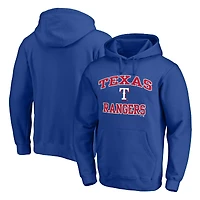 Men's Fanatics MTO Label Royal Texas Rangers Heart & Soul Pullover Hoodie