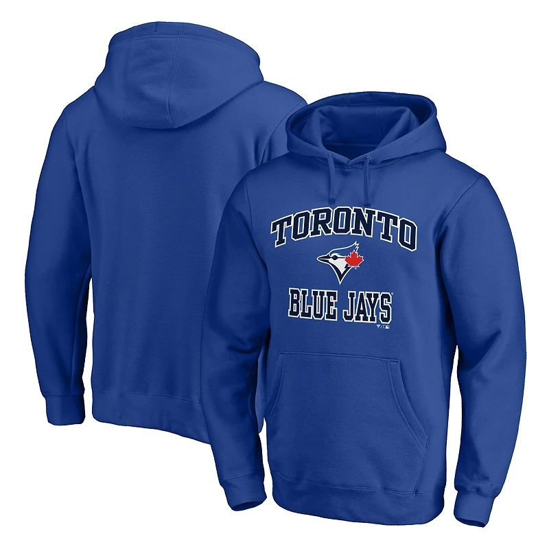 Men's Fanatics MTO Label Royal Toronto Blue Jays Heart & Soul Pullover Hoodie