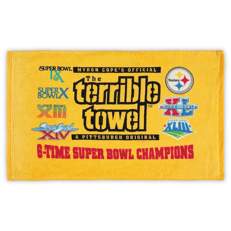 Little Earth Pittsburgh Steelers 6X Champion Terrible Towel