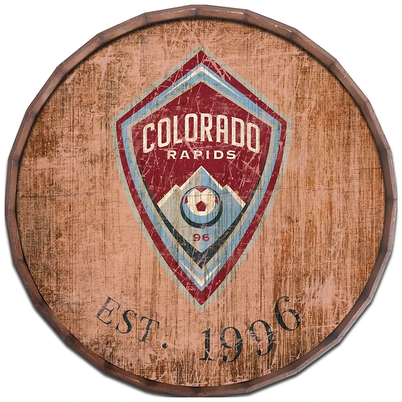 Colorado Rapids 24'' Established Date Barrel Top Wall Art