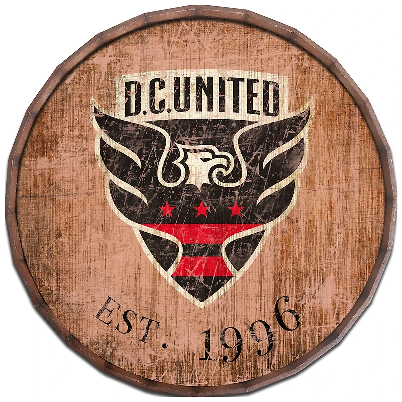 D.C. United 24'' Established Date Barrel Top Wall Art