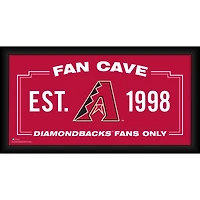 Arizona Diamondbacks Framed 10" x 20" Fan Cave Collage