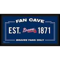Atlanta Braves Framed 10" x 20" Fan Cave Collage