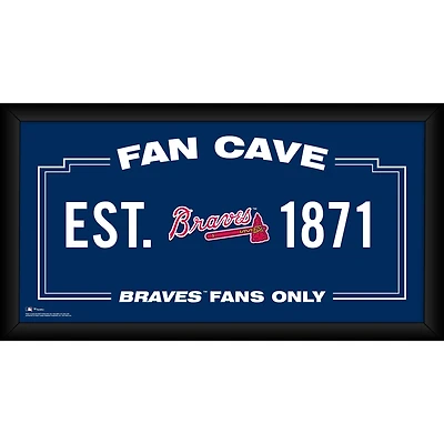 Atlanta Braves Framed 10" x 20" Fan Cave Collage