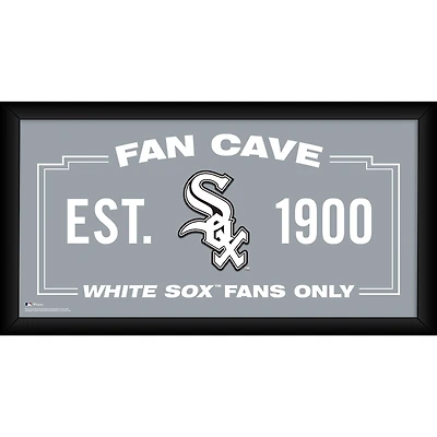 Chicago White Sox Framed 10" x 20" Fan Cave Collage