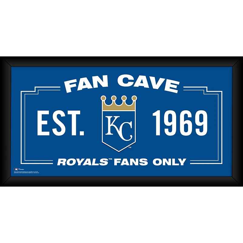 Kansas City Royals Framed 10" x 20" Fan Cave Collage