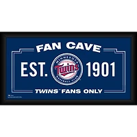 Minnesota Twins Framed 10" x 20" Fan Cave Collage