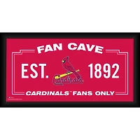 St. Louis Cardinals Framed 10" x 20" Fan Cave Collage