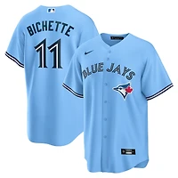 Men's Nike Bo Bichette Powder Blue Toronto Blue Jays Alternate Replica Player Name Jersey