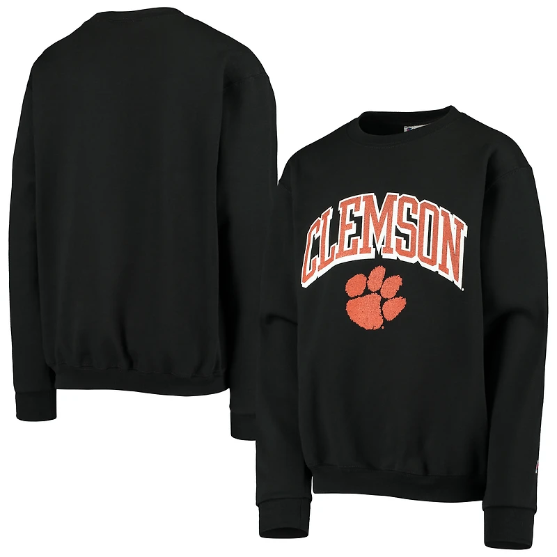 Youth Champion Black Clemson Tigers Powerblend Fleece Sweatshirt