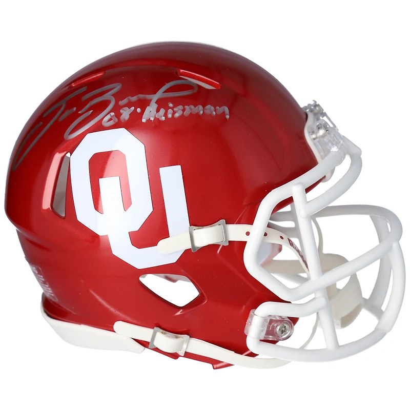 Sam Bradford Oklahoma Sooners Autographed Riddell Speed Mini Helmet with "08 Heisman" Inscription