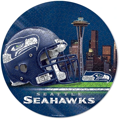 WinCraft Seattle Seahawks Round 500-Piece Puzzle