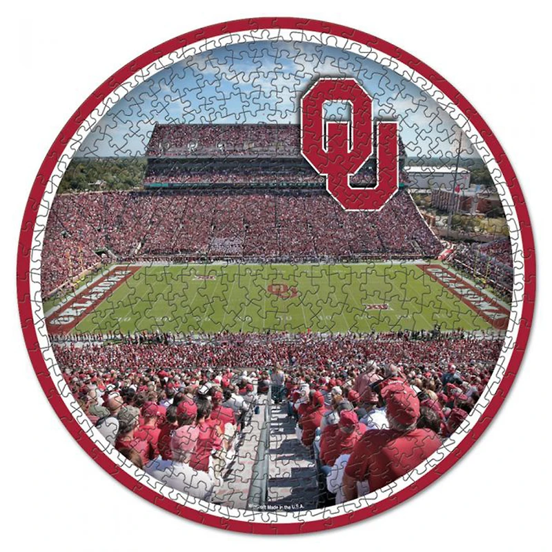 WinCraft Oklahoma Sooners Round 500-Piece Puzzle