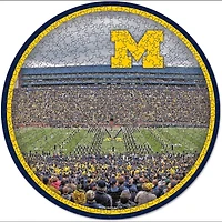 WinCraft Michigan Wolverines Round 500-Piece Puzzle