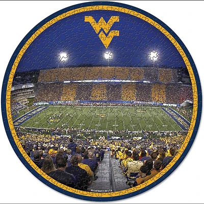 WinCraft West Virginia Mountaineers Round 500-Piece Puzzle