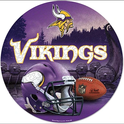 WinCraft Minnesota Vikings Round 500-Piece Puzzle