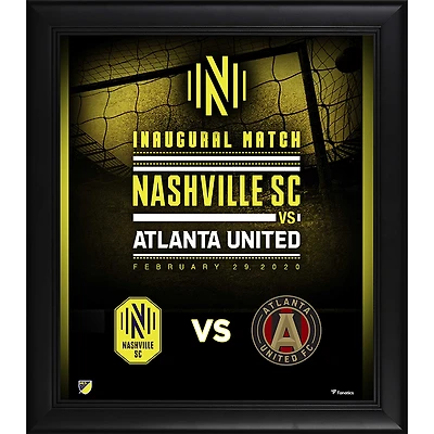 Nashville SC Framed 15" x 17" Inaugural Game Collage
