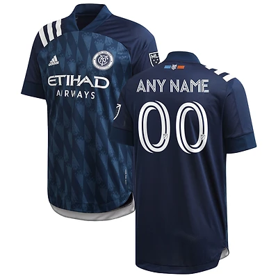 Men's adidas Navy New York City FC 2020 Gotham Custom Authentic Jersey