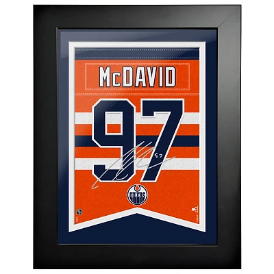 Connor McDavid Edmonton Oilers 12" x 16" Framed Player Number Replica Plaque
