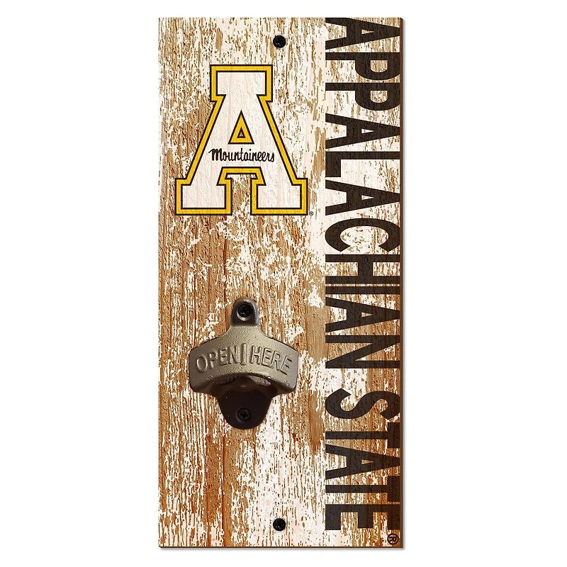 Appalachian State Mountaineers Distressed Bottle Opener