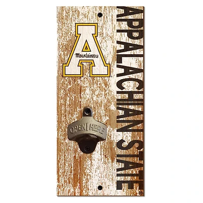 Appalachian State Mountaineers Distressed Bottle Opener