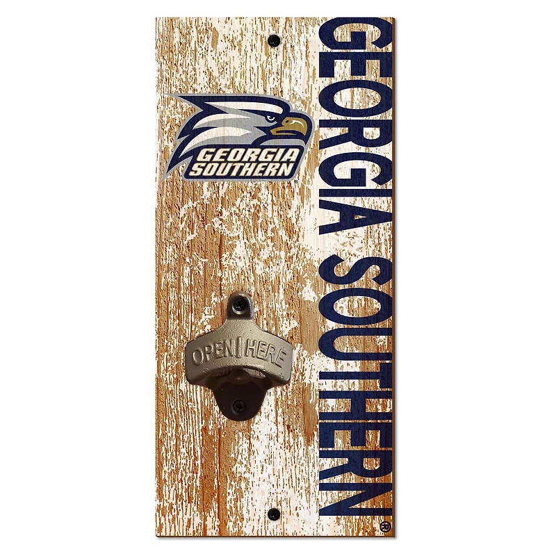 Georgia Southern Eagles Distressed Bottle Opener