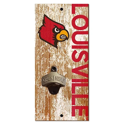 Louisville Cardinals Distressed Bottle Opener