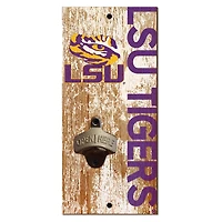 LSU Tigers Distressed Bottle Opener