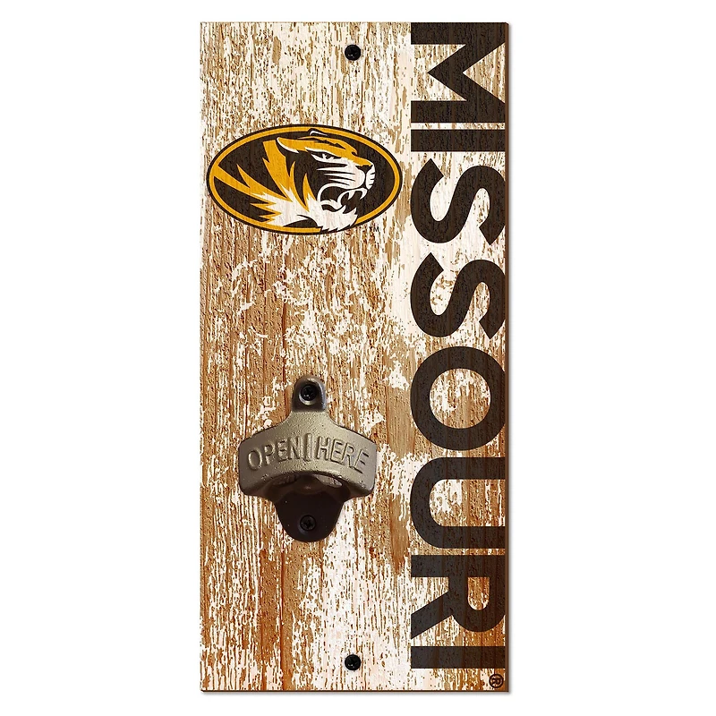 Missouri Tigers Distressed Bottle Opener