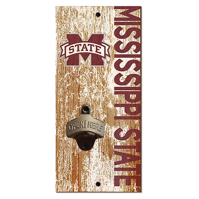 Mississippi State Bulldogs Distressed Bottle Opener