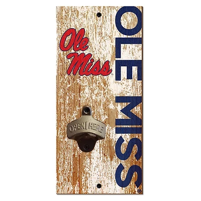 Ole Miss Rebels Distressed Bottle Opener