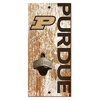 Purdue Boilermakers Distressed Bottle Opener