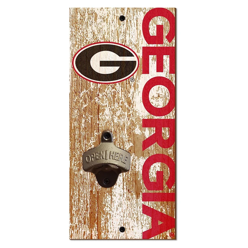 Georgia Bulldogs Distressed Bottle Opener
