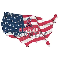 Los Angeles Angels USA Flag Cutout Sign