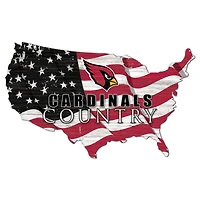 Arizona Cardinals USA Flag Cutout Sign