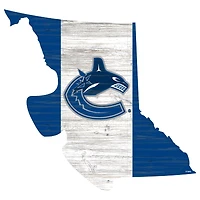 Vancouver Canucks 18'' x 18'' Flag Cutout Sign