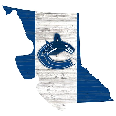 Vancouver Canucks 18'' x 18'' Flag Cutout Sign