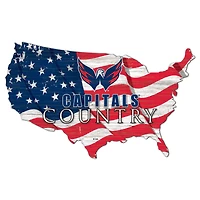 Washington Capitals USA Flag Cutout Sign
