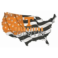 Tennessee Volunteers USA Flag Cutout Sign
