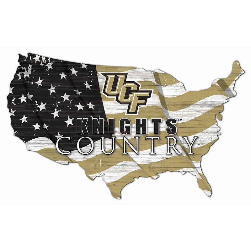 UCF Knights USA Flag Cutout Sign