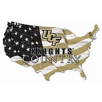 UCF Knights USA Flag Cutout Sign