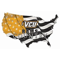 VCU Rams USA Flag Cutout Sign
