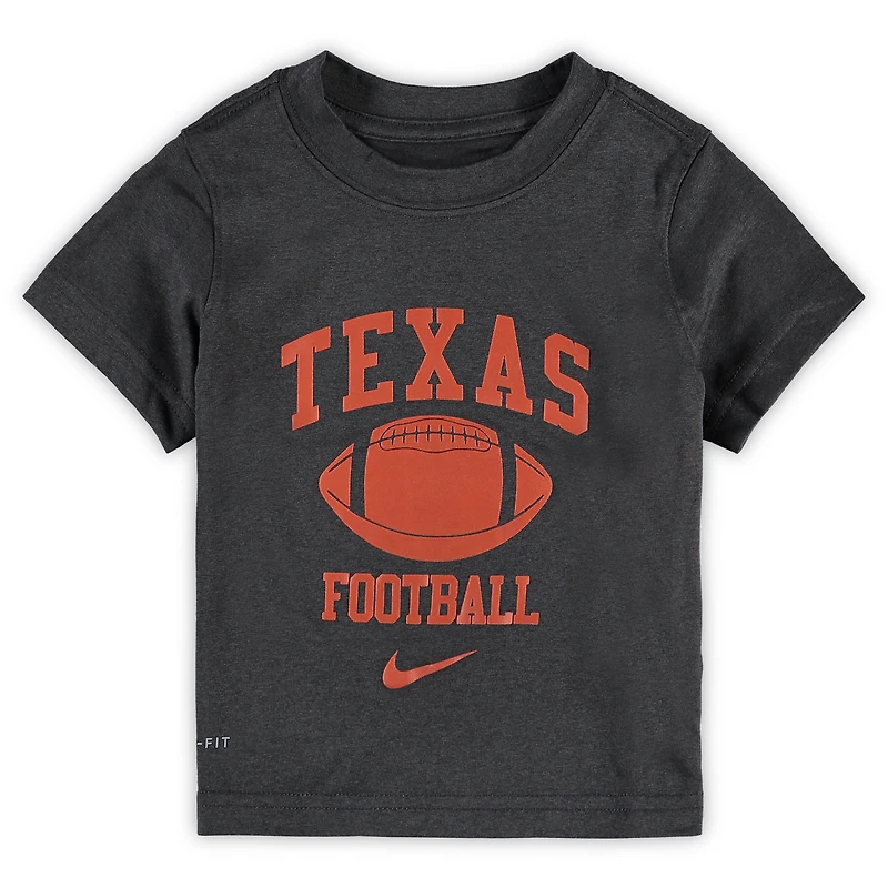 Toddler Nike Anthracite Texas Longhorns Team Retro Lockup Legend Performance T-Shirt