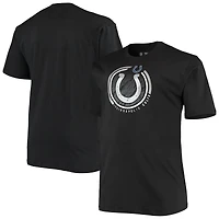 Men's Fanatics Black Indianapolis Colts Big & Tall Color Pop T-Shirt