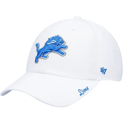 Women's '47 White Detroit Lions Miata Clean Up Logo Adjustable Hat