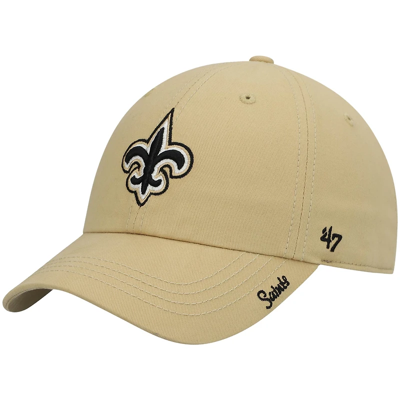 Women's '47 Gold New Orleans Saints Miata Clean Up Secondary Adjustable Hat