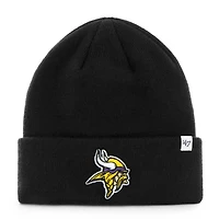 Men's '47 Black Minnesota Vikings Secondary Basic Cuffed Knit Hat