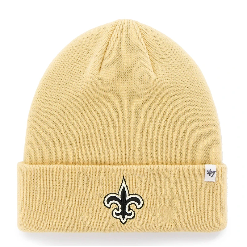 Men's '47 Gold New Orleans Saints Secondary Basic Cuffed Knit Hat