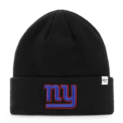 Men's '47 Black New York Giants Secondary Basic Cuffed Knit Hat